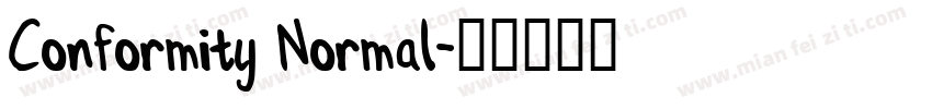 Conformity Normal字体转换